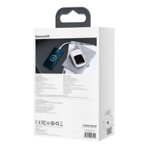 Powerbank Baseus 20000mAh 22.5W cu cablu Type-C, violet - Img 9