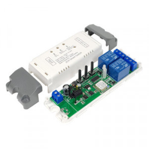 Releu inteligent SmartWise 7V-32V cu două relee, compatibil eWeLink / Sonoff, Wi-Fi + RF - Img 3