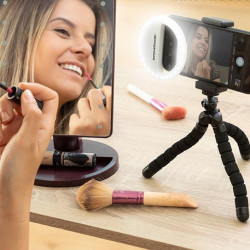 Ring-light reincarcabil pentru foto-video profesional pentru influenceri Instahoop - Img 6