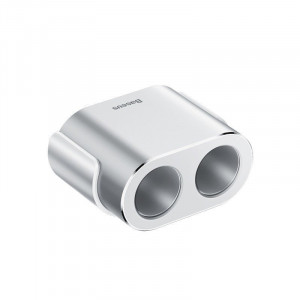 Splitter bricheta cu fir Baseus 2xUSB 3,1A 100W (argintiu) - Img 4