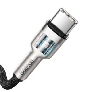 Cablu de date Baseus, USB Type-C, 100w, 5A, 2m, negru - Img 4
