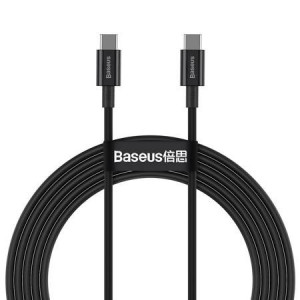 Cablu de date Type-C Baseus Fast Charge 100W, 2m, negru - Img 1
