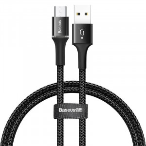 Cablu micro USB cu iluminare LED Baseus Halo 3A 1m (negru) - Img 1