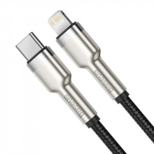 Cablu USB-C la Lightning Baseus Cafule, PD, 20W, 1m (negru) - Img 2