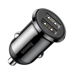 Incarcator auto Baseus Grain Pro, black - Img 1