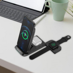 Incarcator wireless Tellur 15W, negru - Img 1