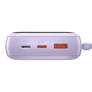 Powerbank Baseus 20000mAh 22.5W cu cablu Type-C, violet - Img 10