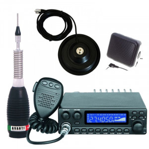 Promotie statie radio CB Avanti Kappa + antena CB Avanti Forte + baza magnetica + difuzor extern DF1 - Img 1