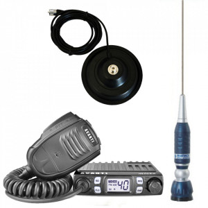 Promotie statie radio CB Avanti Micro + antena CB Sirio Turbo 1000 + baza magnetica - Img 1