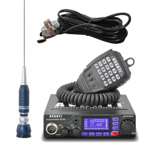 Promotie statie radio CB Avanti Primo + antena CB Sirio Turbo 1000 + prindere fixa - Img 1