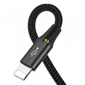 Cablu USB Baseus Fast 4in1 2xUSB-C / Lightning / Micro 3,5A 1,2m (negru) - Img 7