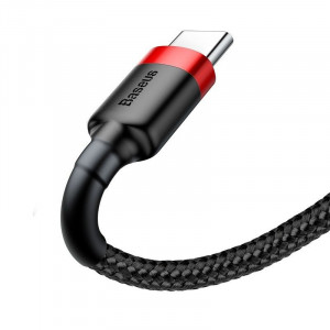 Cablu USB-C Baseus Cafule 3A 1m (rosu-negru) - Img 6