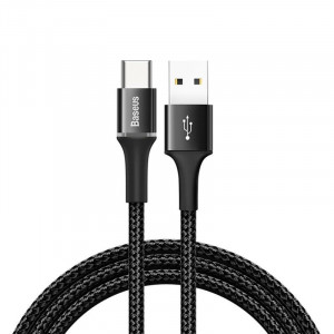 Cablu USB-C cu iluminare LED Baseus Halo 3A 1m (negru) - Img 1