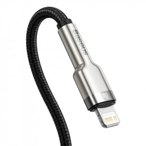 Cablu USB-C la Lightning Baseus Cafule, PD, 20W, 2m (negru) - Img 3