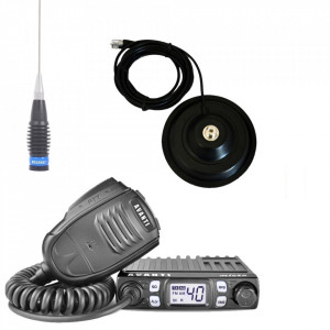 Promotie statie radio CB Avanti Micro + antena CB Megawatt ML 145 + baza magnetica - Img 1