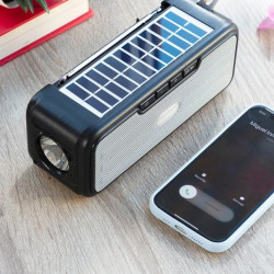 Boxa bluetooth cu radio, incarcare solara si lanterna Sunker - Img 7