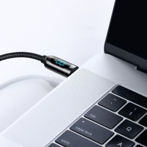 Cablu USB-C la USB-C Baseus Display, 5A, 100W, 1m (negru) - Img 3