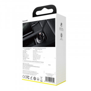 Incarcator auto Baseus Digital Display, 2x USB, 4,8A, 24W (gri) - Img 8