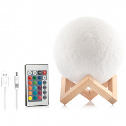 Lampa cu led reincarcabila in forma de luna - Img 2