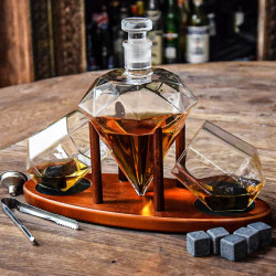 Set decantor whisky diamant Deluxe - Img 1