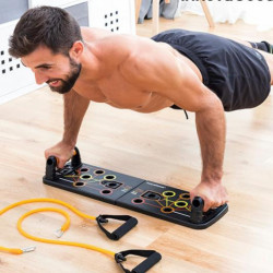 Aparat multifunctional pentru sport acasa cu benzi de rezistenta si ghid de exercitii Pulsher - Img 1