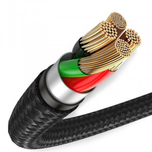 Cablu micro USB cu iluminare LED Baseus Halo 3A 1m (negru) - Img 6
