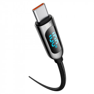 Cablu USB-C la USB-C Baseus Display, 5A, 100W, 1m (negru) - Img 4