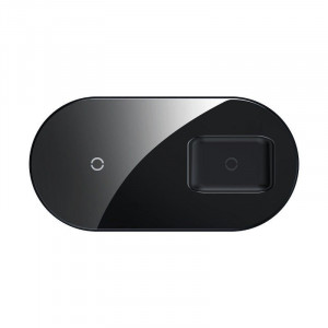 Incarcator wireless Qi 2in1 Baseus Simple, 15W pt telefon si Apple Airpods Pro (negru) - Img 4