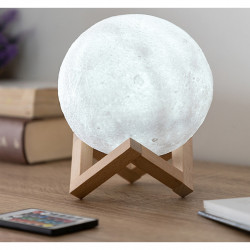 Lampa cu led reincarcabila in forma de luna - Img 3