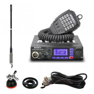 Promotie statie radio CB Avanti Primo + antena CB Sirio T3/27 + adaptor Sirio Mag-DV + suport - Img 1
