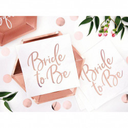 Set 20 servetele Bride to be 33x33cm - Img 3