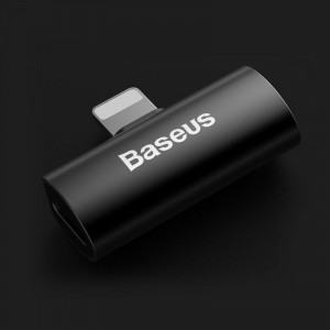 Adaptor Audio Baseus L46 Lightning la 2x Lightning (negru) - Img 5