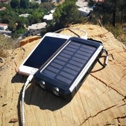 Baterie externa portabila cu incarcare solara 10000 mAh - Img 1