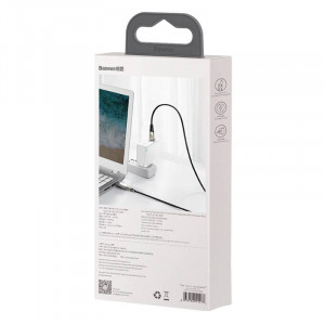 Cablu 2in1 Baseus Flash Series, USB-C la USB-C / cu mufa Lenovo, 100W, 2m (negru) - Img 8