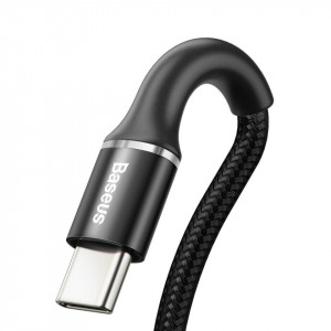 Cablu USB-C cu iluminare LED Baseus Halo do Huawei SuperCharge, 5A, 1m, 40W (negru) - Img 2