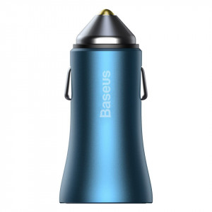 Incarcator auto Baseus Golden Contractor Pro, USB+USB-C, QC4.0+, PD, SCP, 40W (albastru) - Img 8