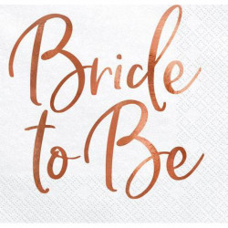 Set 20 servetele Bride to be 33x33cm - Img 1