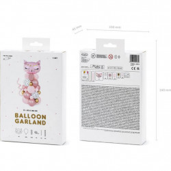 Set 34 baloane pisicuta roz 83x140cm - Img 2