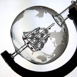 Set decantor glob whisky si cuburi pentru racire - Img 7