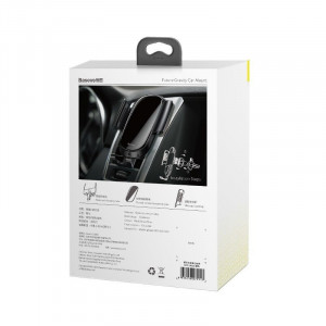 Suport auto gravitational pt telefon Baseus (negru) - Img 7