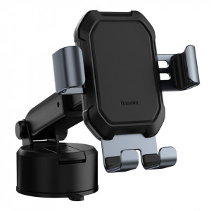 Suport telefon gravitational Baseus Tank cu ventuza (negru) - Img 1