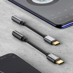 Adaptor audio Baseus L54 USB-C + mini jack 3,5mm (negru) - Img 6