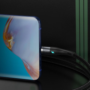 Cablu magnetic USB-C Baseus Zinc 5A 1M (gri-negru) - Img 7