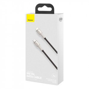Cablu USB-C la Lightning Baseus Cafule, PD, 20W, 2m (negru) - Img 7