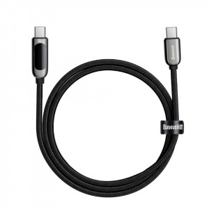 Cablu USB-C la USB-C Baseus Display, 5A, 100W, 1m (negru) - Img 6