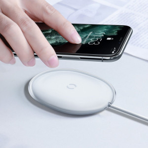 Incarcator wireless Baseus Jelly, 15W (alb) - Img 7