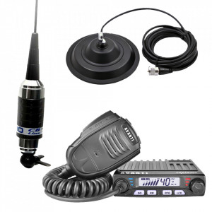 Promotie statie radio CB Avanti Supremo + antena CB Sirio Carbonium 27 + baza magnetica 145 DV - Img 1