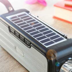 Boxa bluetooth cu radio, incarcare solara si lanterna Sunker - Img 10