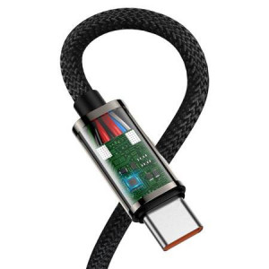 Cablu USB-C la USB-C Baseus Legend Series, 100W, 1m (negru) - Img 3
