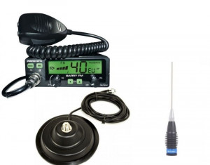 Promotie statie radio CB President Barry II + antena Megawatt ML 145 + baza 145 - Img 1